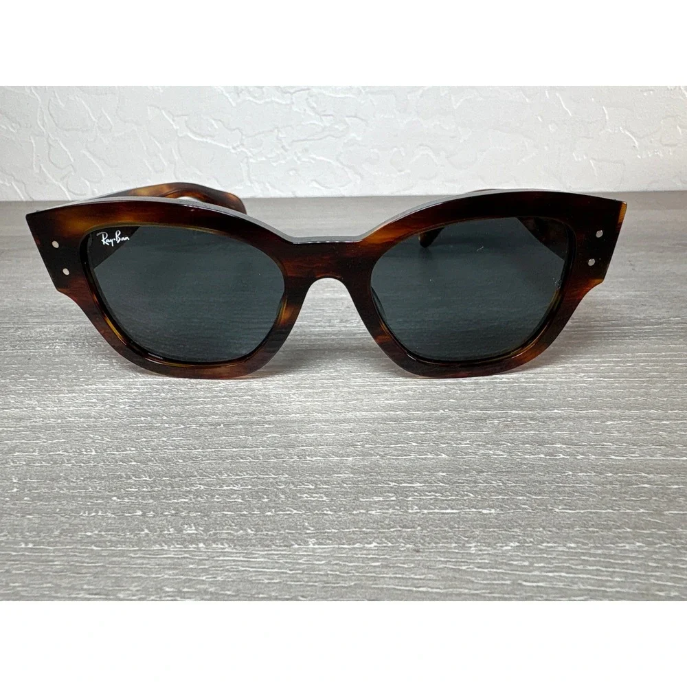 Ray-Ban Jorge Sunglasses RB7681SF Striped Havana Tortoise Blue‎ Lens Japan 52mm